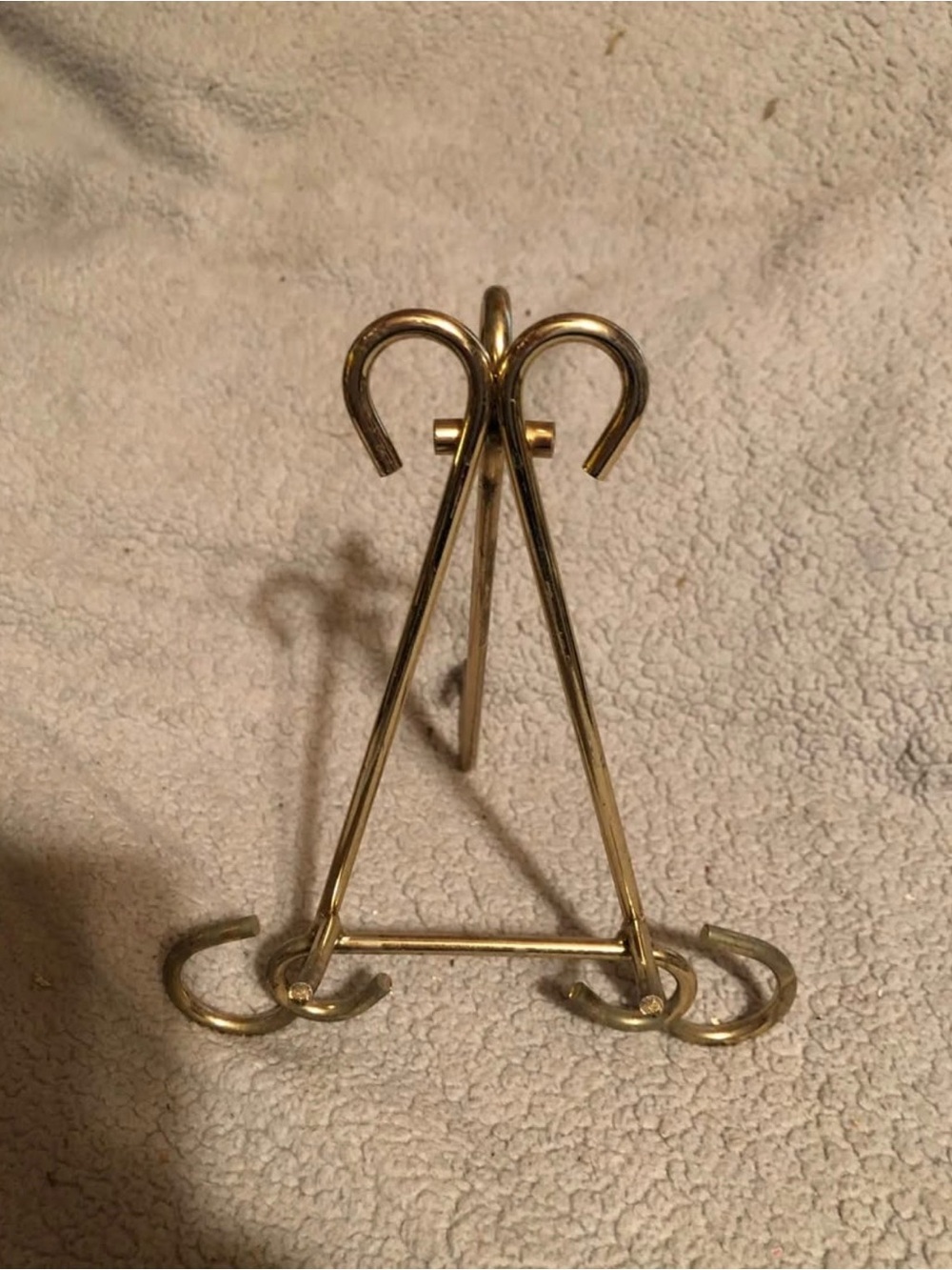 Brass Tri-Fold Display Easel Stand - Gold